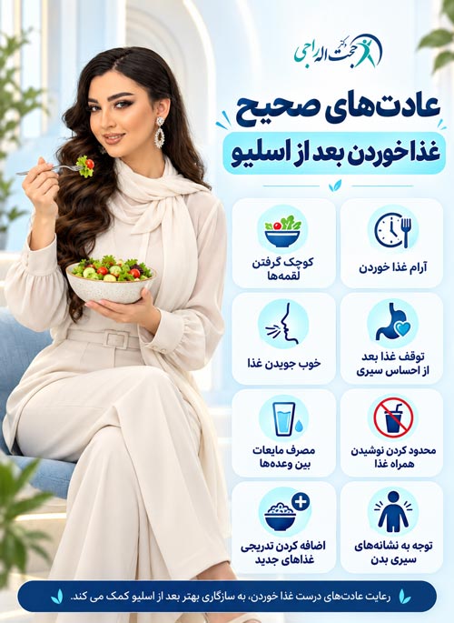 نحوه غذاخوردن بعد از اسلیو معده